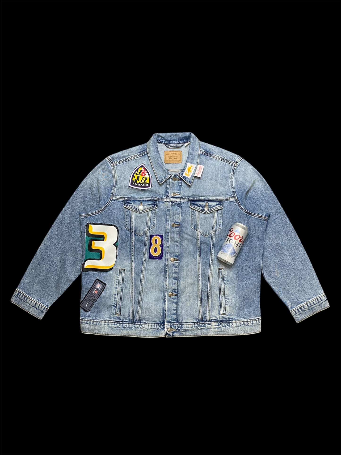 . SLC “WHAT THE FUCK” jean jacket