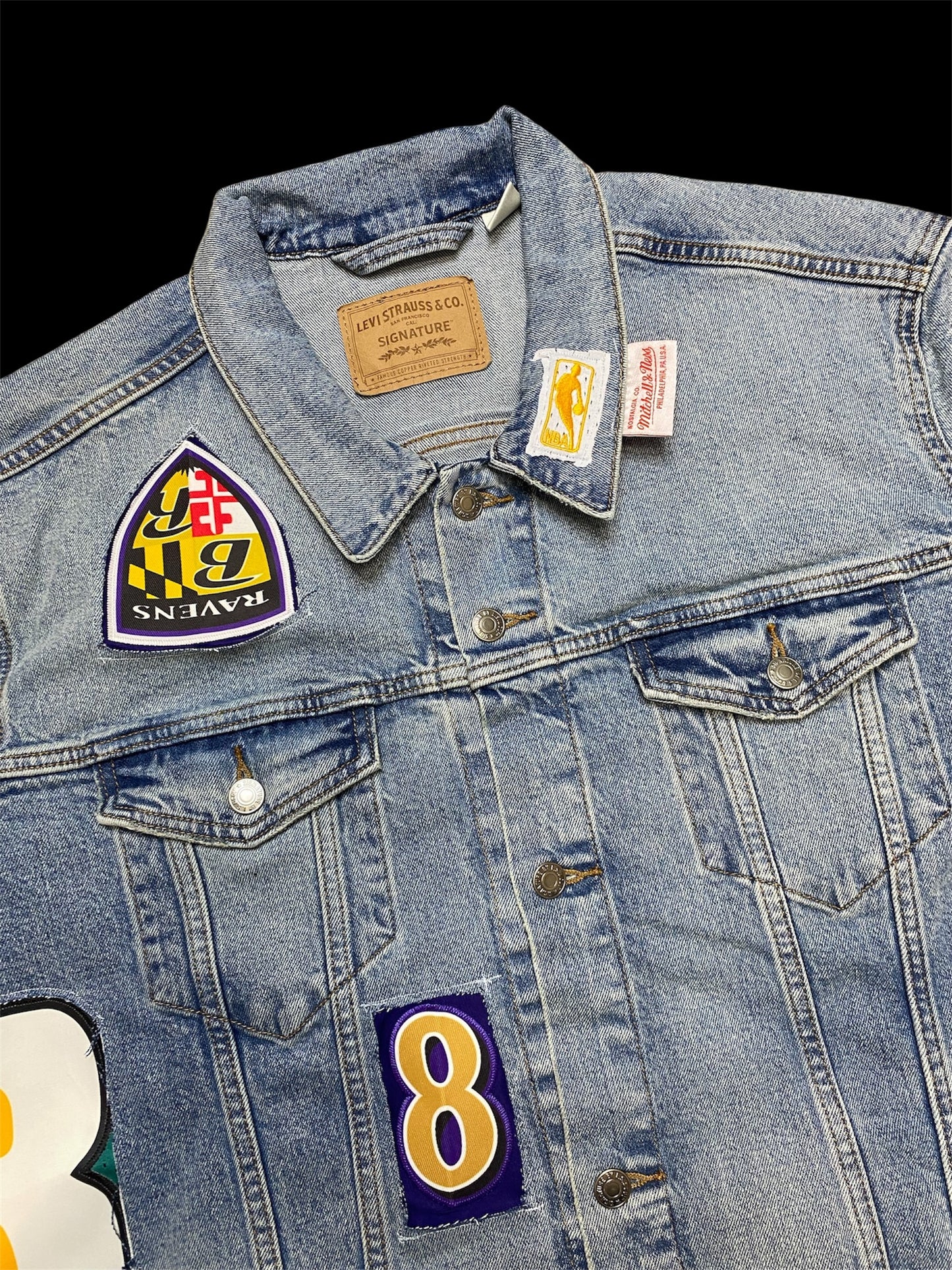 . SLC “WHAT THE FUCK” jean jacket